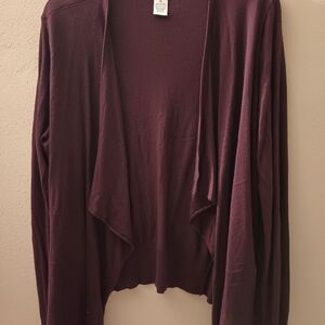 NWOT dark purple cardigan